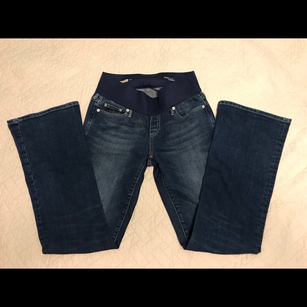Gap Maternity Long and Lean Flare Jean 27R